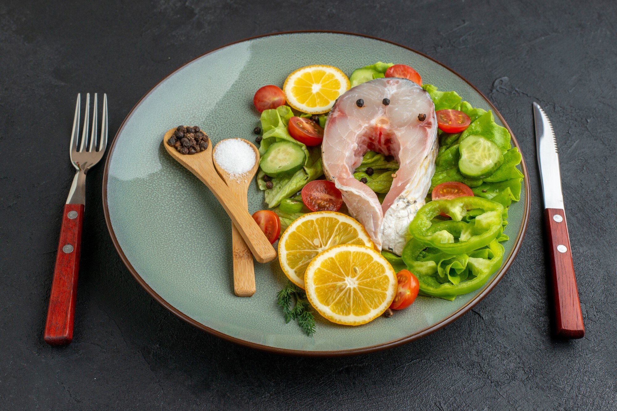 Composición de un plato balanceado